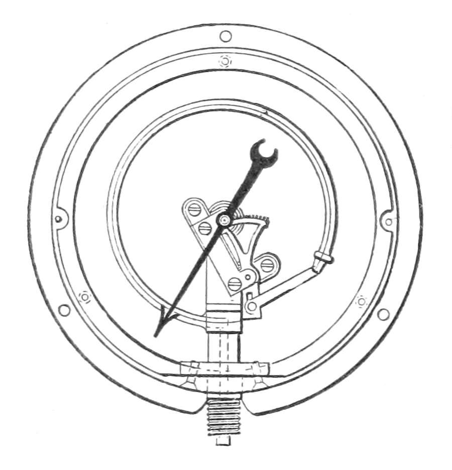 Bourdon gauge thermometer